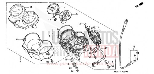 COMPTEUR CG125ES4 de 2004